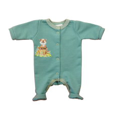 Asti Hosszú ujjú elöl patentos rugdalózó, belül bolyhos – Állatos mintával rugdalózó