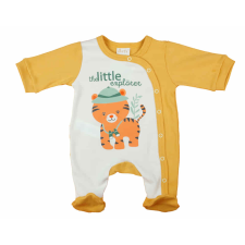 Asti Hosszú ujjú vékony pamut baba rugdalózó Tigris mintával rugdalózó