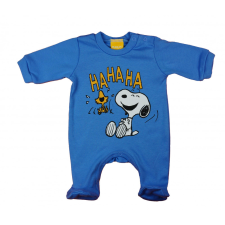 Asti Hosszú ujjú vékony pamut rugdalózó Snoopy mintával rugdalózó