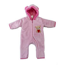 Asti Kapucnis wellsoft bélelt baba overál Maci mintával babakabát, overál, bundazsák