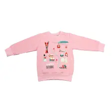 Asti Karácsonyi belül bolyhos pulóver gyerek pulóver, kardigán