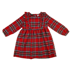 Asti Kockás hosszú ujjú kislány ruha