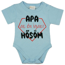 Asti Rövid ujjú baba body "Apa az én igazi hősöm" felirattal kombidressz, body