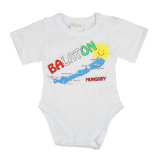 Asti Rövid ujjú baba body Balaton felirattal kombidressz, body