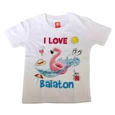 Asti Rövid ujjú Balatonos póló Flamingóval
