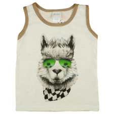 Asti Rövid ujjú kisfiú atléta mókás Láma mintával gyerek atléta, trikó