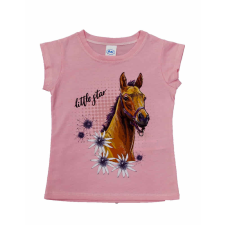 Asti Rövid ujjú lány póló Lovas mintával gyerek póló