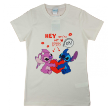 Asti Rövid ujjú lányka póló Stitch mintával gyerek póló