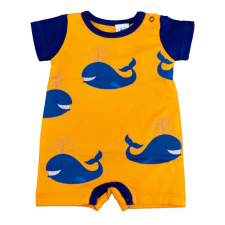 Asti Rövid ujjú napozó pamut anyagból Bálnák mintával kombidressz, body