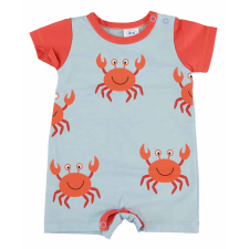 Asti Rövid ujjú napozó pamut anyagból Rákok mintával kombidressz, body