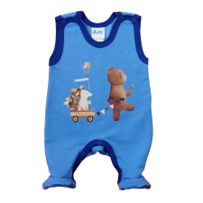 Asti Ujjatlan belül bolyhos pamut rugdalózó - Macis mintával rugdalózó