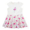 Asti Ujjatlan pamut kislány ruha, flamingó mintával