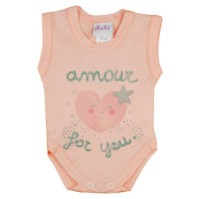Asti Ujjatlan szívecskés baba body kombidressz, body