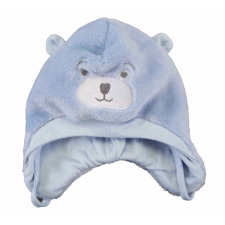 Asti Wellsoft bélelt megkötős sapka Maci hímzássel babasapka, sál