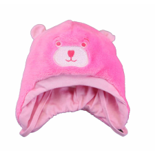 Asti Wellsoft bélelt megkötős sapka Maci hímzássel babasapka, sál