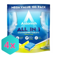  Astonish All in One Mosogatógép tabletta 100db-os citrom KARTON - 4 db tisztító- és takarítószer, higiénia