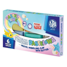 Astra Gyurma ASTRA modellező csillámos 6 színű gyurma