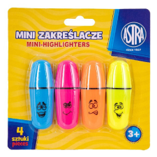 Astra Szövegkiemelő ASTRA mini 4 szín/bliszter filctoll, marker