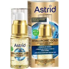 Astrid Hyaluron Gold szemfeltöltő szérum niacinamiddal és arany pelyhekkel, 15 ml szemkörnyékápoló