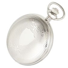 ASTRON férfi zsebóra, quartz, ezüst színű tok (pajzsos), római számos fehér számlap karóra