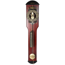  Astron ingás fa falióra, mechanikus, 1/1 ütős, dió (sötét) falióra