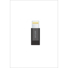 Astrum 8 pin Lightning - Micro USB átalakító adapter MFI engedéllyel fekete kábel és adapter