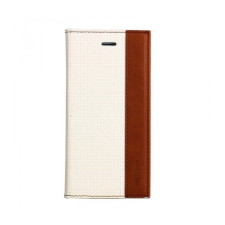 Astrum MC540 DIARY mágneszáras Samsung G925F Galaxy S6 EDGE könyvtok fehér-barna tok és táska