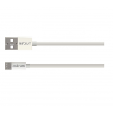Astrum Verve UM20 USB - Micro USB bliszteres adatkábel 2.0A, 1.0M fehér kábel és adapter