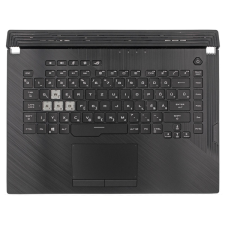 Asus 90NR01J6-R31HU0 gyári új fekete magyar RGB háttérvilágításos laptop billentyűzet + felső fedél laptop alkatrész