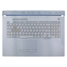 Asus 90NR01T6-R37HU0 gyári új magyar kék RGB háttérvilágításos laptop billentyűzet laptop alkatrész