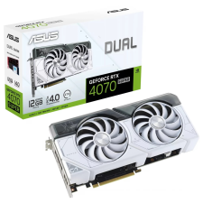 Asus DUAL-RTX4070S-12G-WHITE Dual White GeForce RTX 4070 SUPER 12GB GDDR6X DLSS3 videókártya