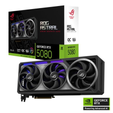 Asus Videokártya - nVidia ROG-ASTRAL-RTX5080-O16G-GAMING (16384MB, GDDR7, 256bit, 2xHDMI, 3xDP) videókártya