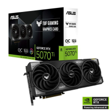Asus Videokártya - nVidia TUF-RTX5070TI-O16G-GAMING (16384MB, GDDR7, 256bit, 2xHDMI, 3xDP) videókártya