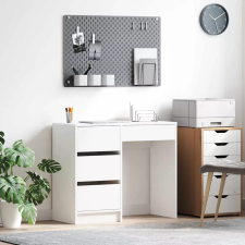  Asztal Fehér Szerelt Fa 90 x 37.5 x 75 cm íróasztal