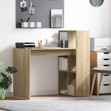  Asztal polcokkal Sonoma tölgy 108 x 55 x 103.5 cm Faanyag íróasztal