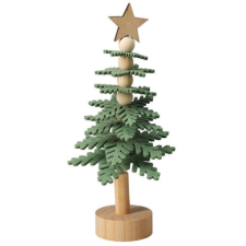  Asztaldísz filc fenyő golyós (sötétzöld) fajáték