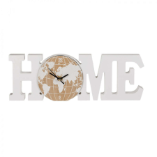 Asztali Óra "Home" Világtérkép Motívummal ébresztőóra
