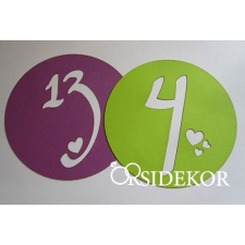  Asztalszámok papírból, 10 db/csomag
