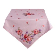 Asztalterítő 150x150cm, 100% pamut, Dotty Rose asztalterítő és szalvéta