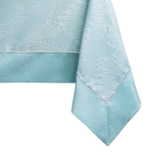  Asztalterítő Gaia kék dombornyomott növényi 130x130 AmeliaHome lakástextília