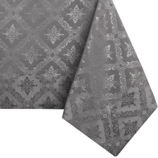  Asztalterítő Maya barna nyomott klasszikus 120x120 DecoKing lakástextília