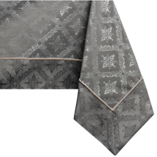  Asztalterítő Maya barna nyomott klasszikus 140x160 DecoKing lakástextília