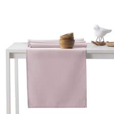 Asztalterítő Pure púderrózsaszín sima klasszikus 115x250+35x250 DecoKing lakástextília