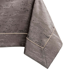  Asztalterítő Vesta barna dombornyomott modern 140x450 AmeliaHome lakástextília