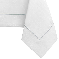  Asztalterítő Vesta fehér dombornyomott modern 130x130 AmeliaHome lakástextília
