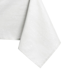 Asztalterítő Vesta fehér dombornyomott modern 140x140 AmeliaHome lakástextília