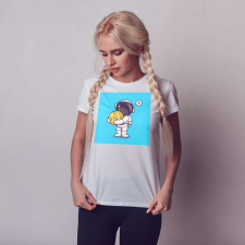  Asztronauta Holdölelő Női Póló ajándéktárgy