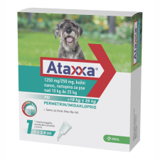 Ataxxa Ataxxa spot-on 10-25 kg kutyáknak 1 db élősködő elleni készítmény kutyáknak