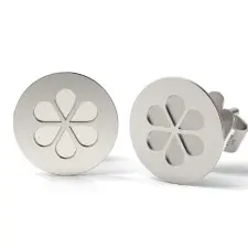 Atcom Jewelry ATCOM Elixir Ezüst Fülbevaló - Virágminta - 12 mm fülbevaló