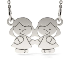 Atcom Jewelry ATCOM - Lánytestvér Ezüst Nyaklánc - Medál nyaklánc